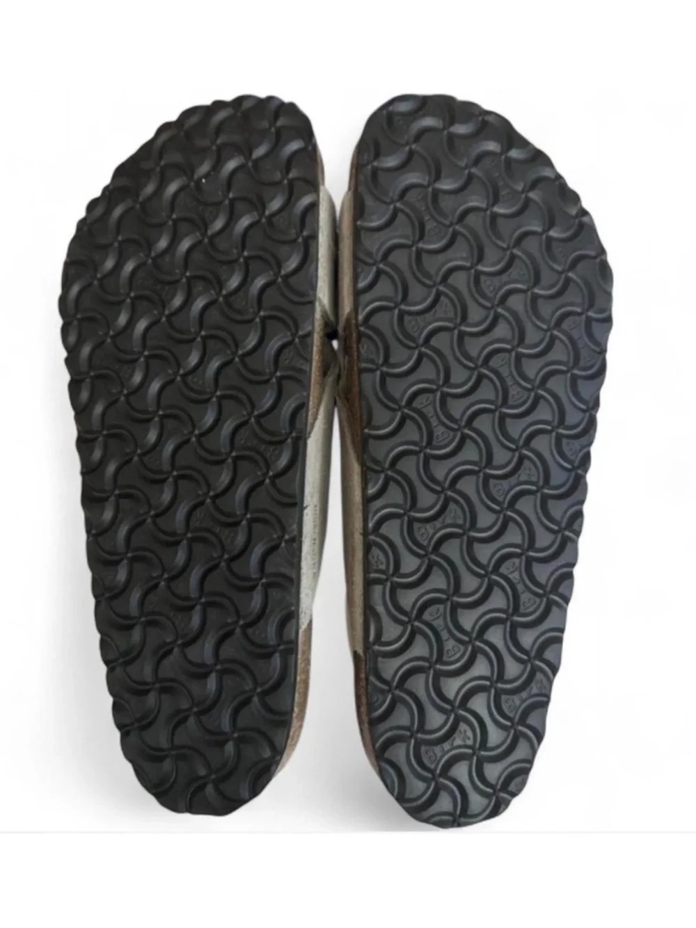 Birkenstock Lugano Stone Coin Suede Crisscross Sandals Size EU 43/US Men 10-10.5